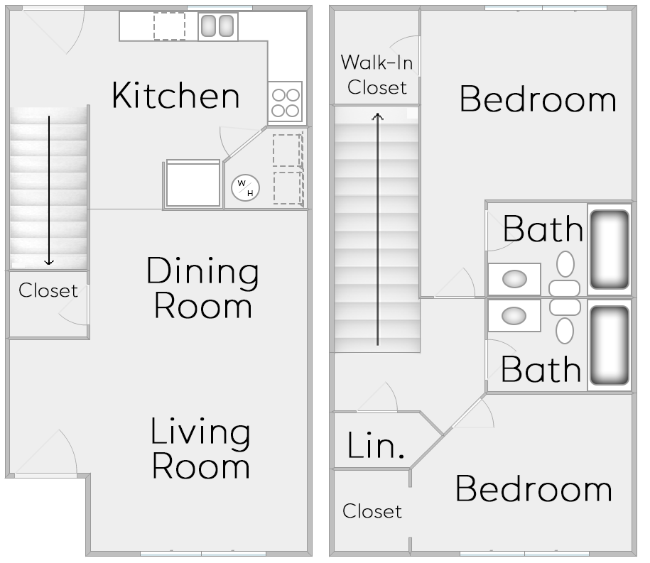 Floor Plans of Treymore Eastfield in Dallas, TX